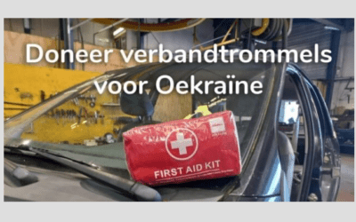Actie voor Oekraïne met verbanddozen goed op stoom