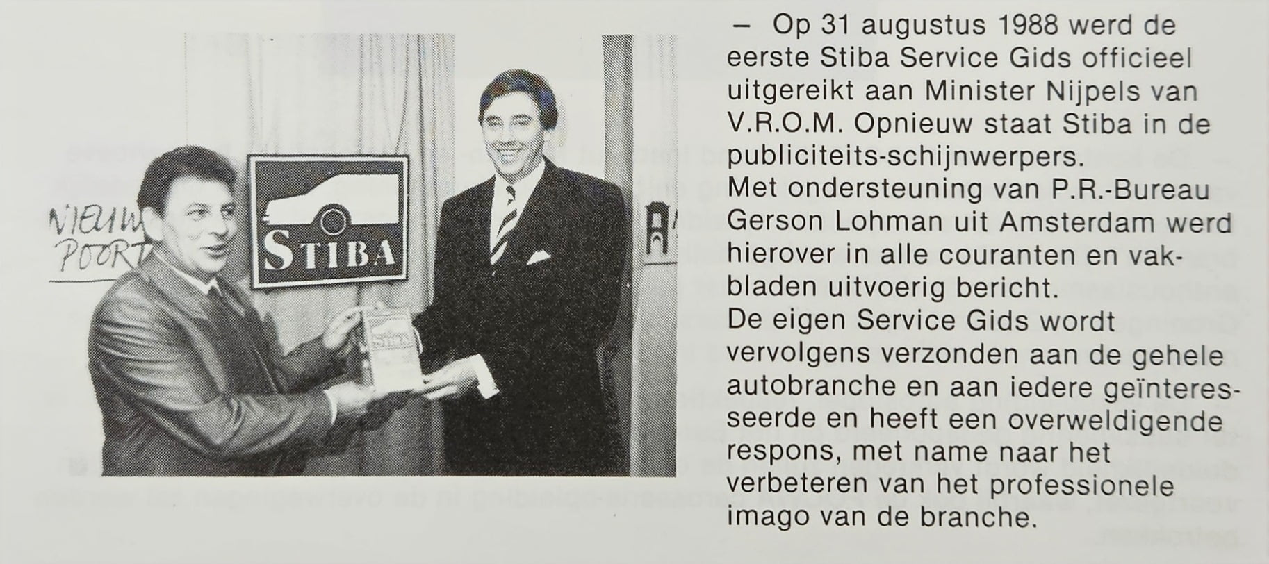 Eerste Stiba Service Gids